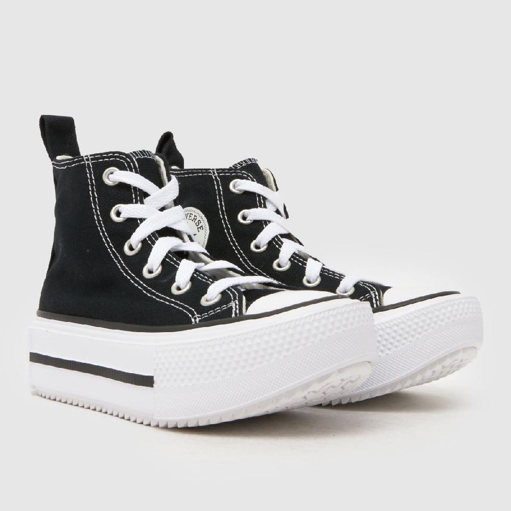 Schuh Converse All Star Lift Double Stack Girls Junior In Black