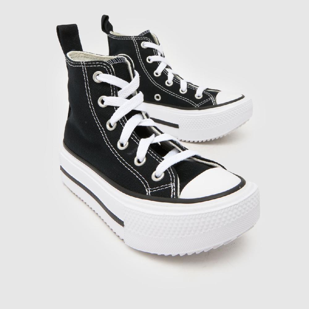 Schuh Converse All Star Lift Double Stack Girls Junior In Black