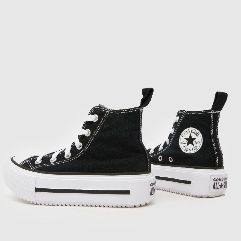 Schuh Converse All Star Lift Double Stack Girls Junior In Black