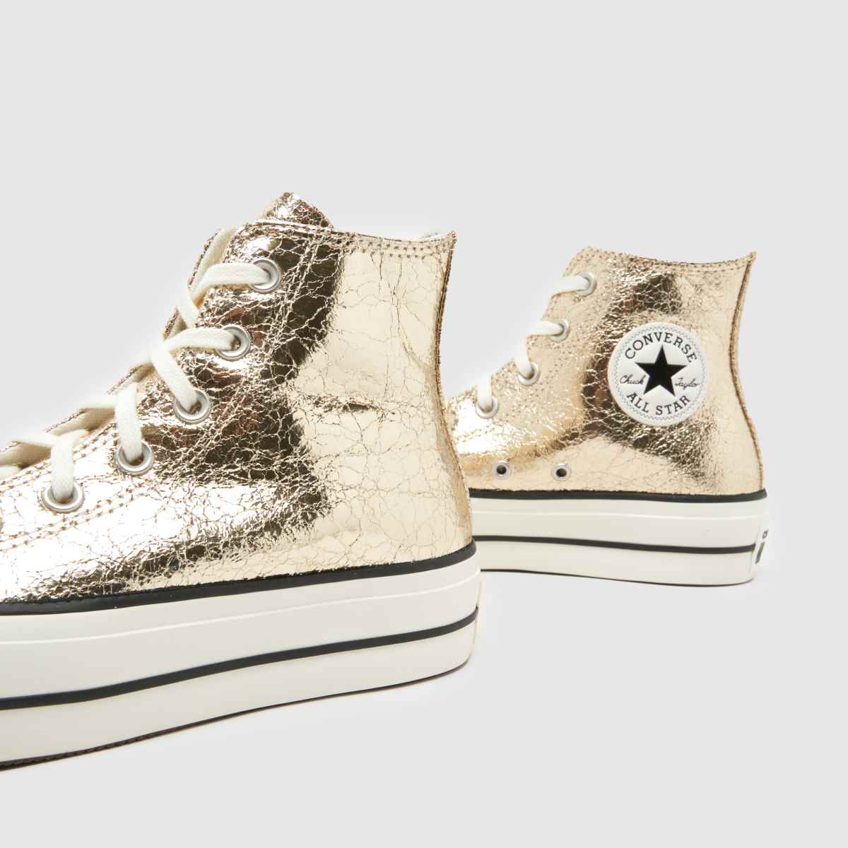 Schuh Converse All Star Lift Elevated Shine In Gold