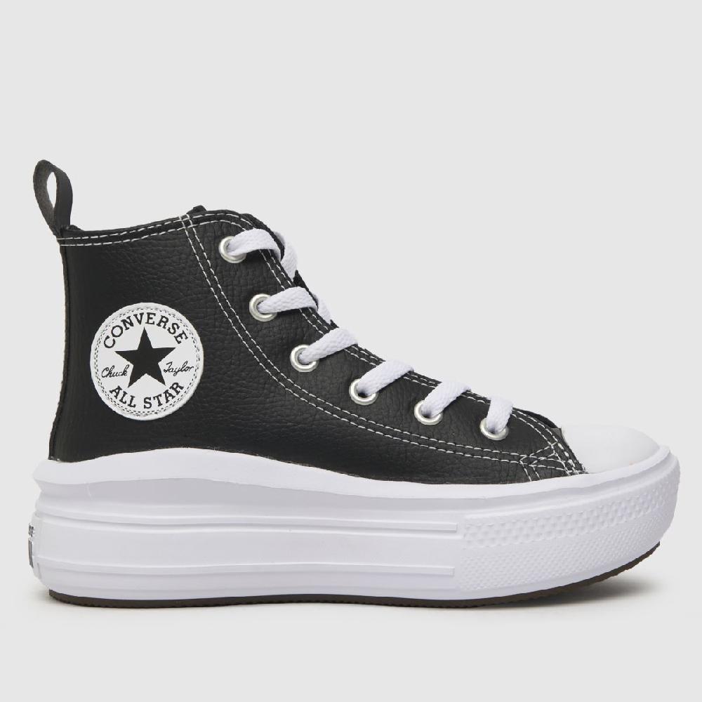 schuh Converse All Star Move Hi Girls Junior in Black