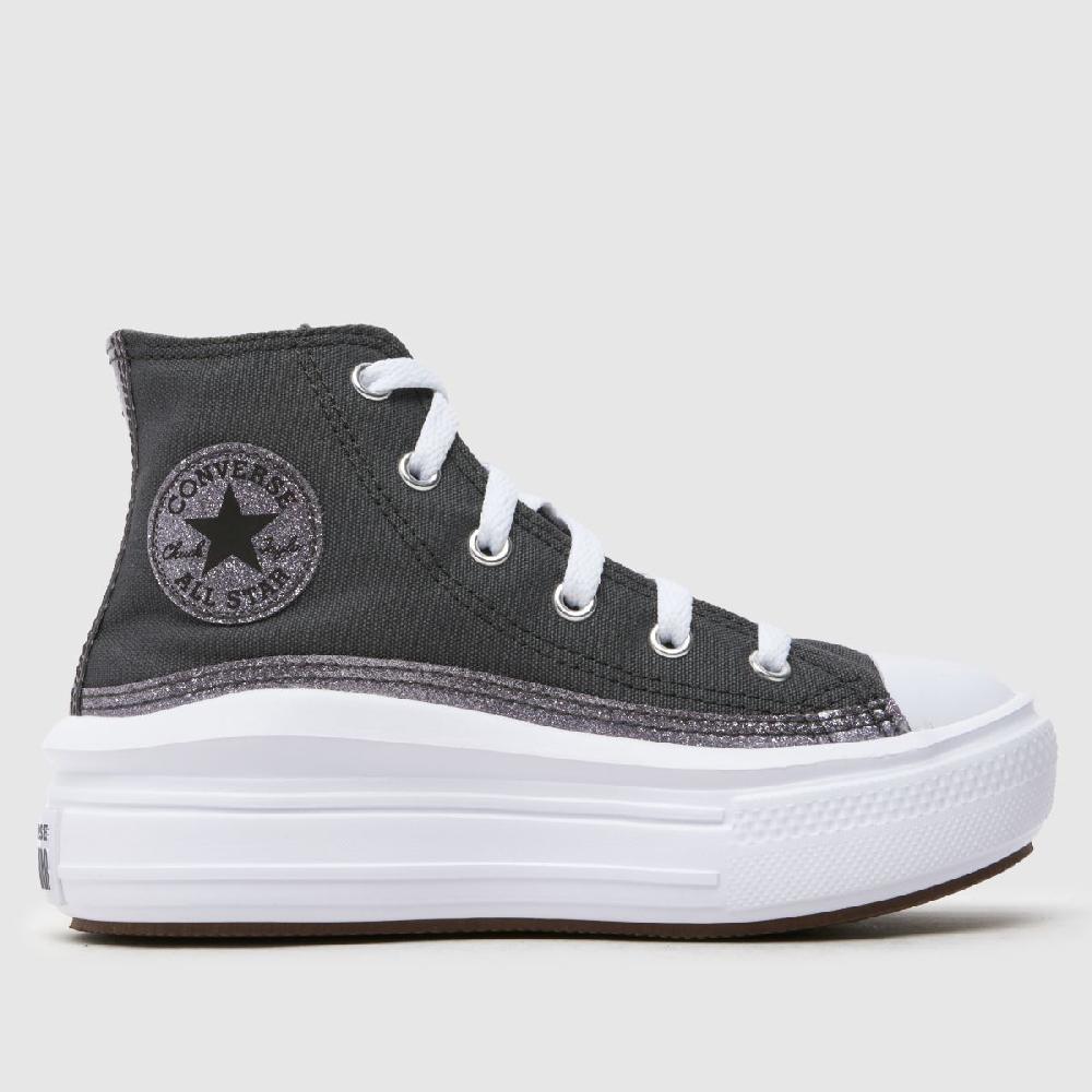 schuh Converse All Star Move Hi Glitter Girls Junior in Black