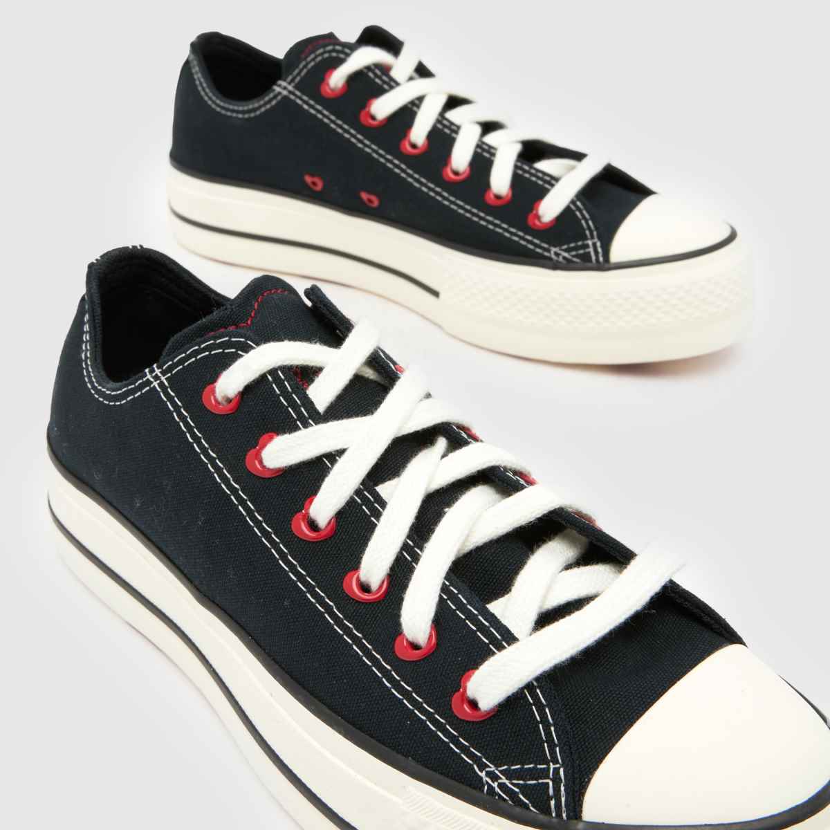 Schuh Converse All Star Ox Chucks In Love In Black Multi