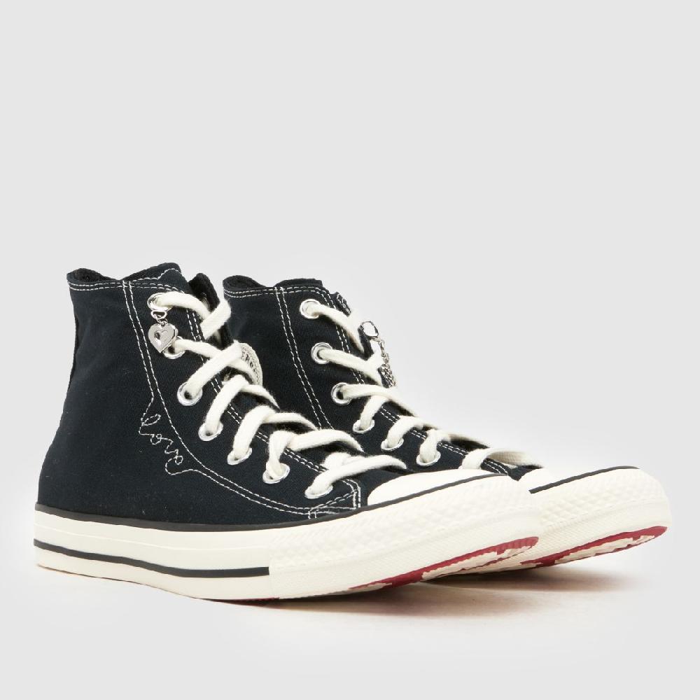 Schuh Converse Chucks In Love All Star Hi In Black & White
