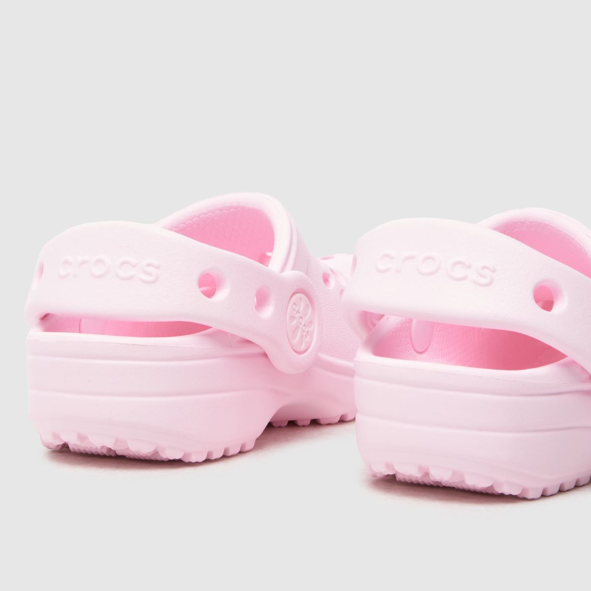 Schuh Crocs Classic Floral Cut Out Clog Girls Toddler In Pale Pink