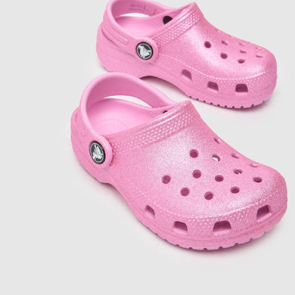 Schuh Crocs Classic Glitter Clog Girls Toddler In Pink