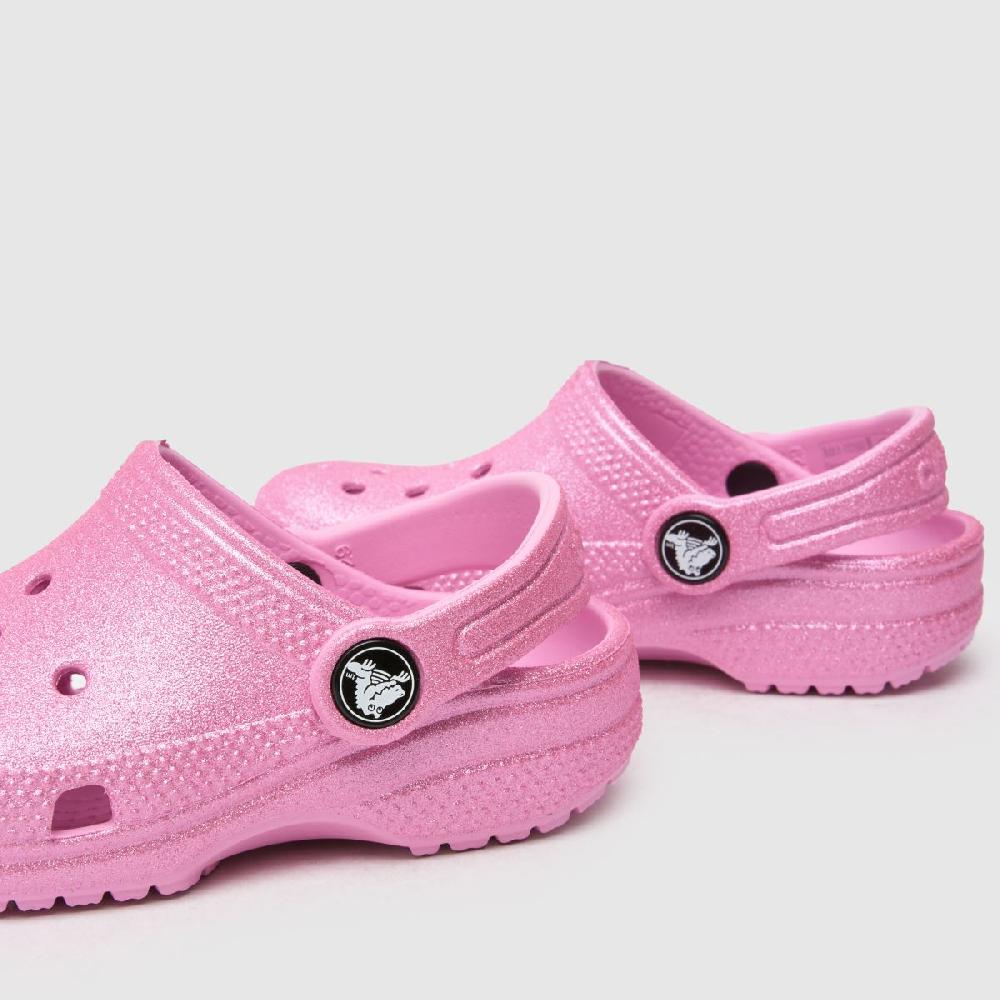 Schuh Crocs Classic Glitter Clog Girls Toddler In Pink
