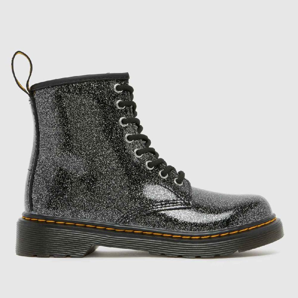 schuh Dr Martens 1460 Glitter Girls Junior in Black & Silver