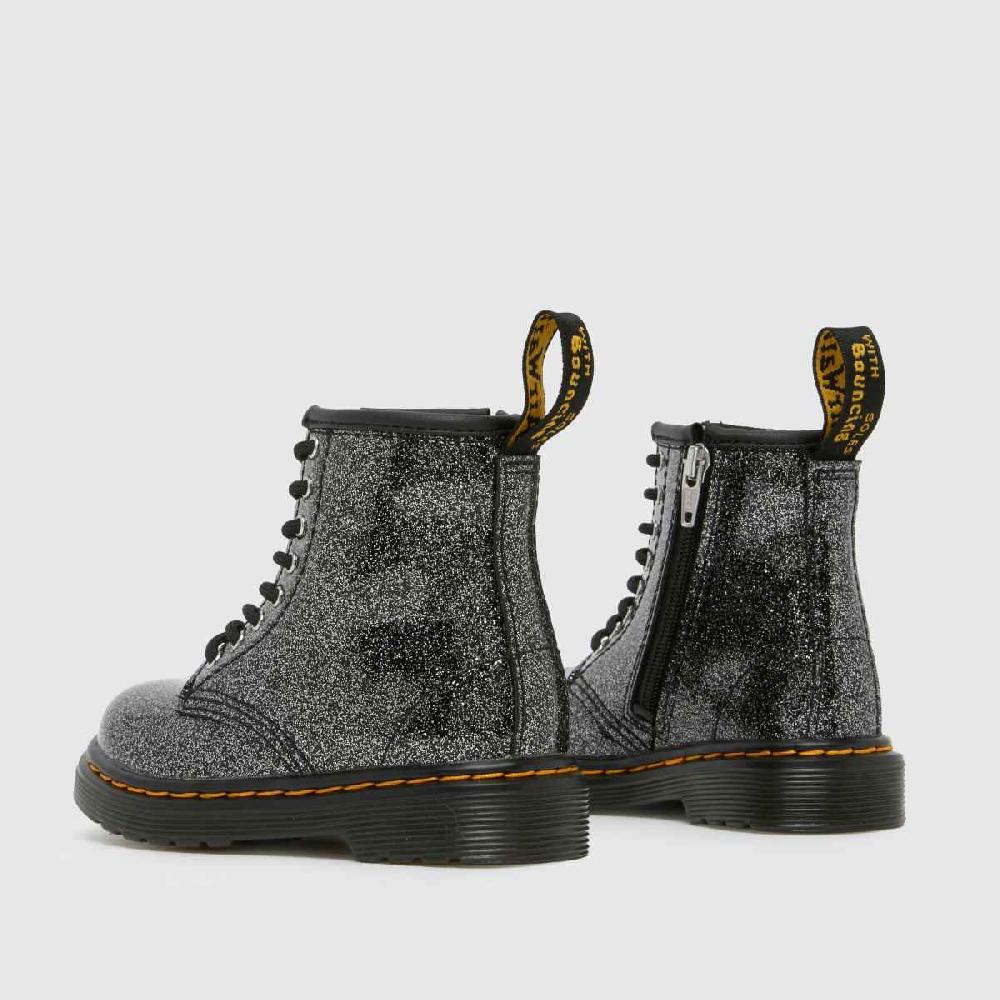 Schuh Dr Martens 1460 Glitter Girls Toddler In Black & Silver