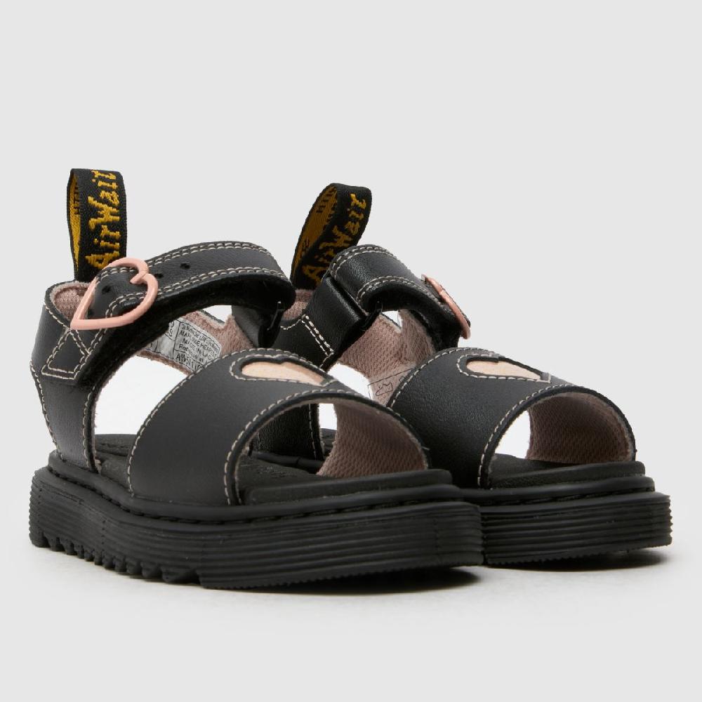Schuh Dr Martens Marlowe Hearts Girls Toddler In Black & Pink
