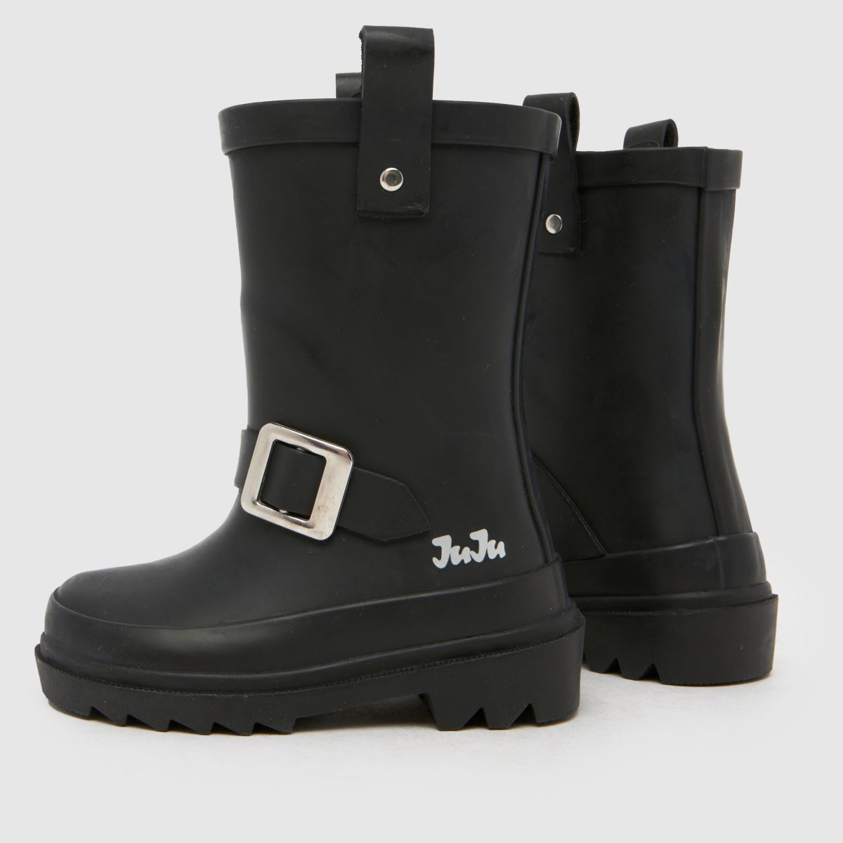 Schuh JUJU JELLIES Biker Wellie Girls Toddler In Black