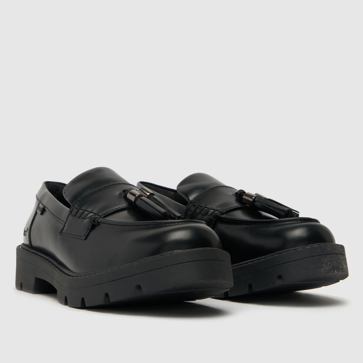 Schuh Kickers Kick Kori Tassel Loafer Girls Youth In Black