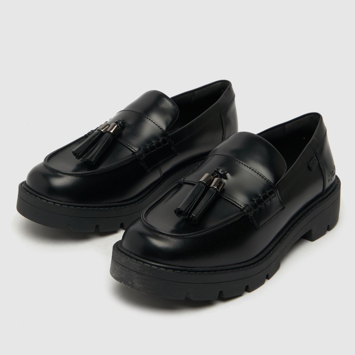 Schuh Kickers Kick Kori Tassel Loafer Girls Youth In Black