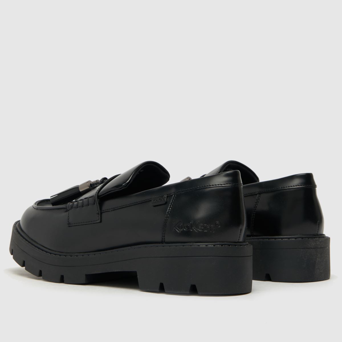Schuh Kickers Kick Kori Tassel Loafer Girls Youth In Black