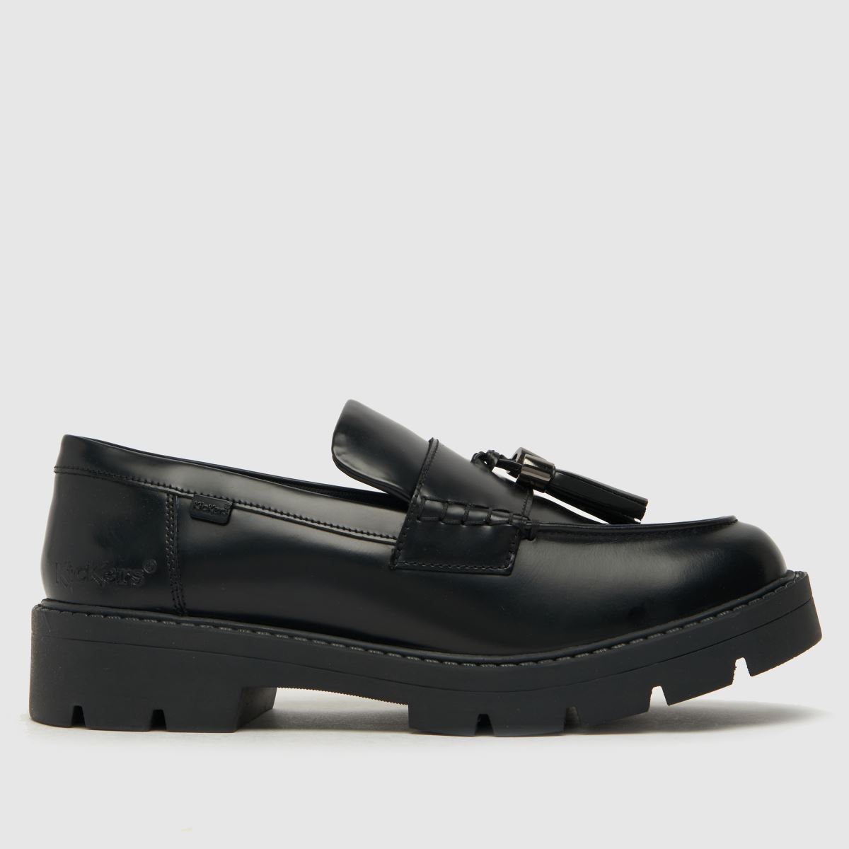 schuh Kickers Kick Kori Tassel Loafer Girls Youth in Black