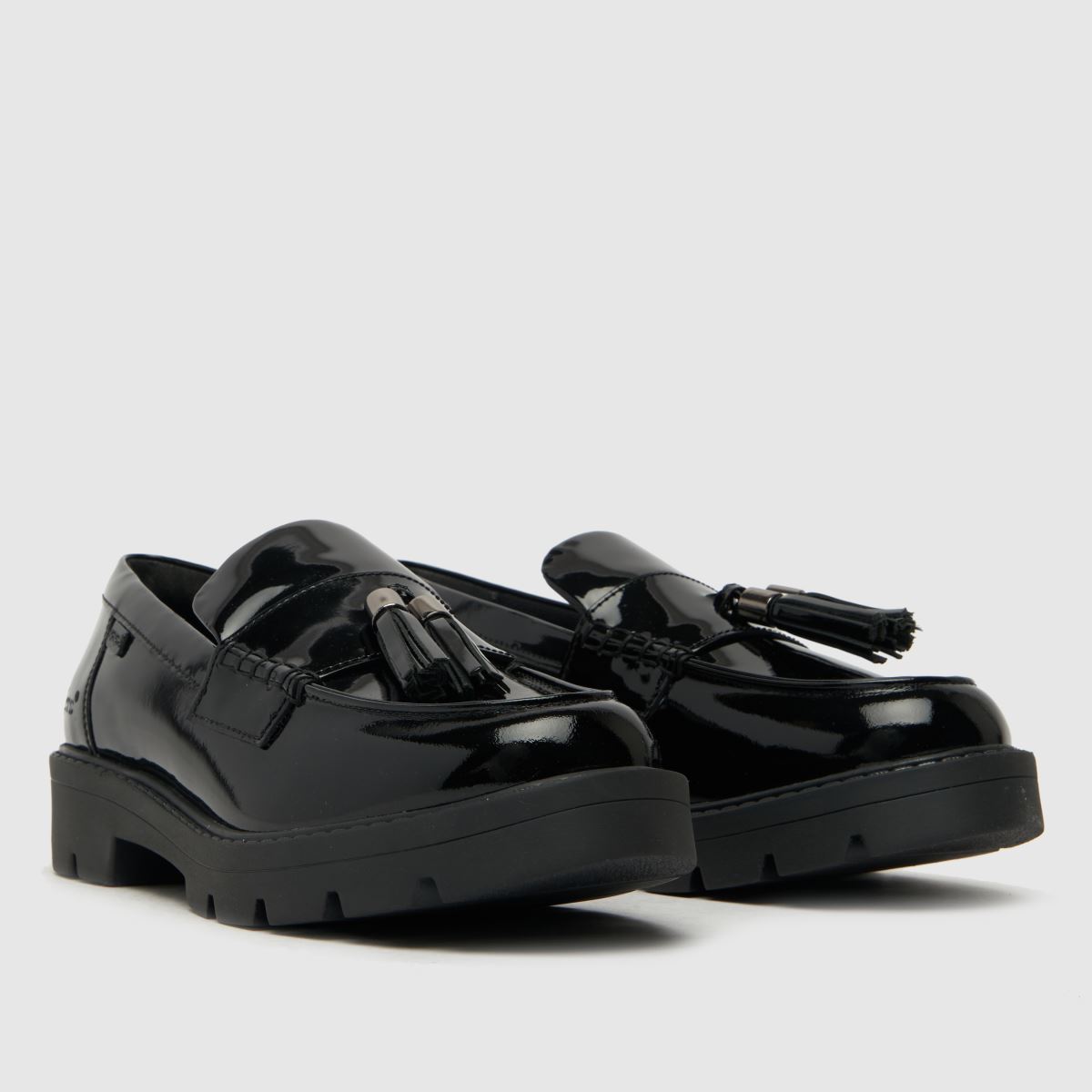 Schuh Kickers Kick Kori Tassle Loafer Girls Youth In Black