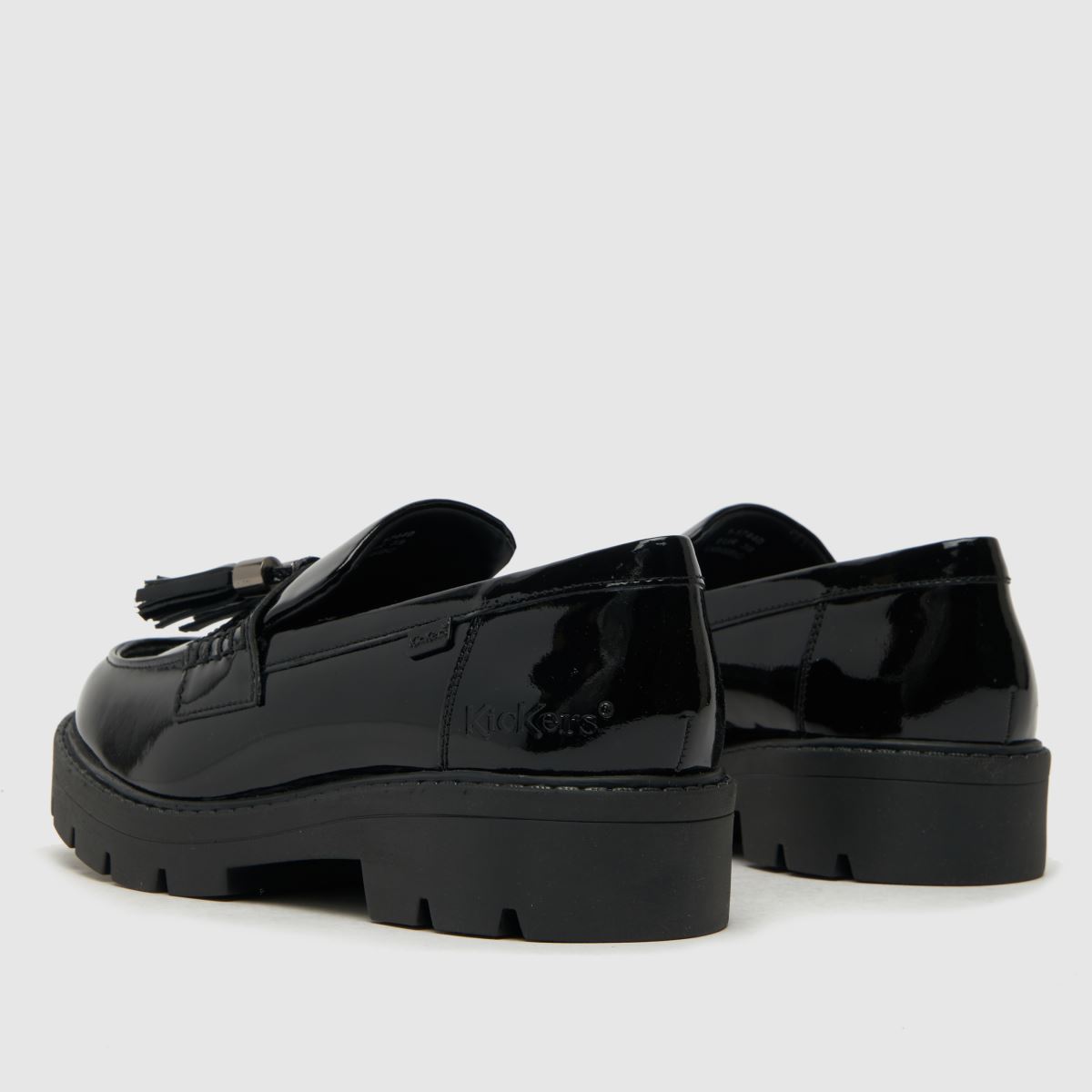 Schuh Kickers Kick Kori Tassle Loafer Girls Youth In Black