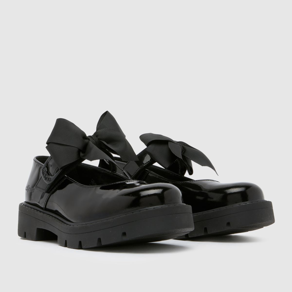 Schuh Kickers Kori Mary Jane Bow Girls Junior In Black