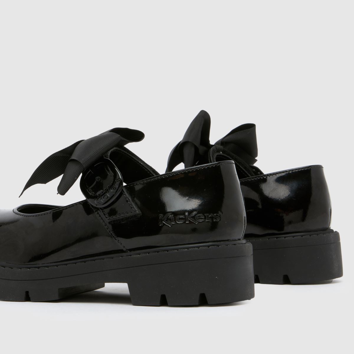 Schuh Kickers Kori Mary Jane Bow Girls Junior In Black