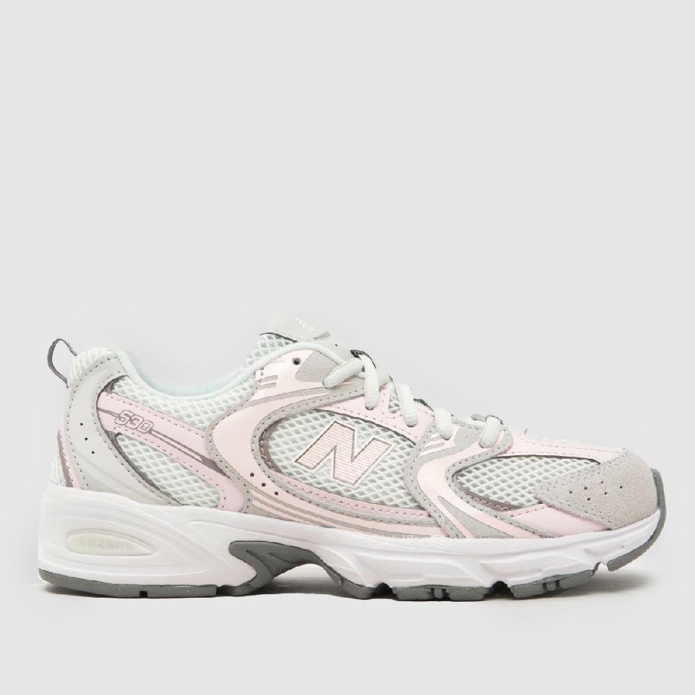 schuh New Balance 530 Girls Youth in Grey Matter & Pink Salt