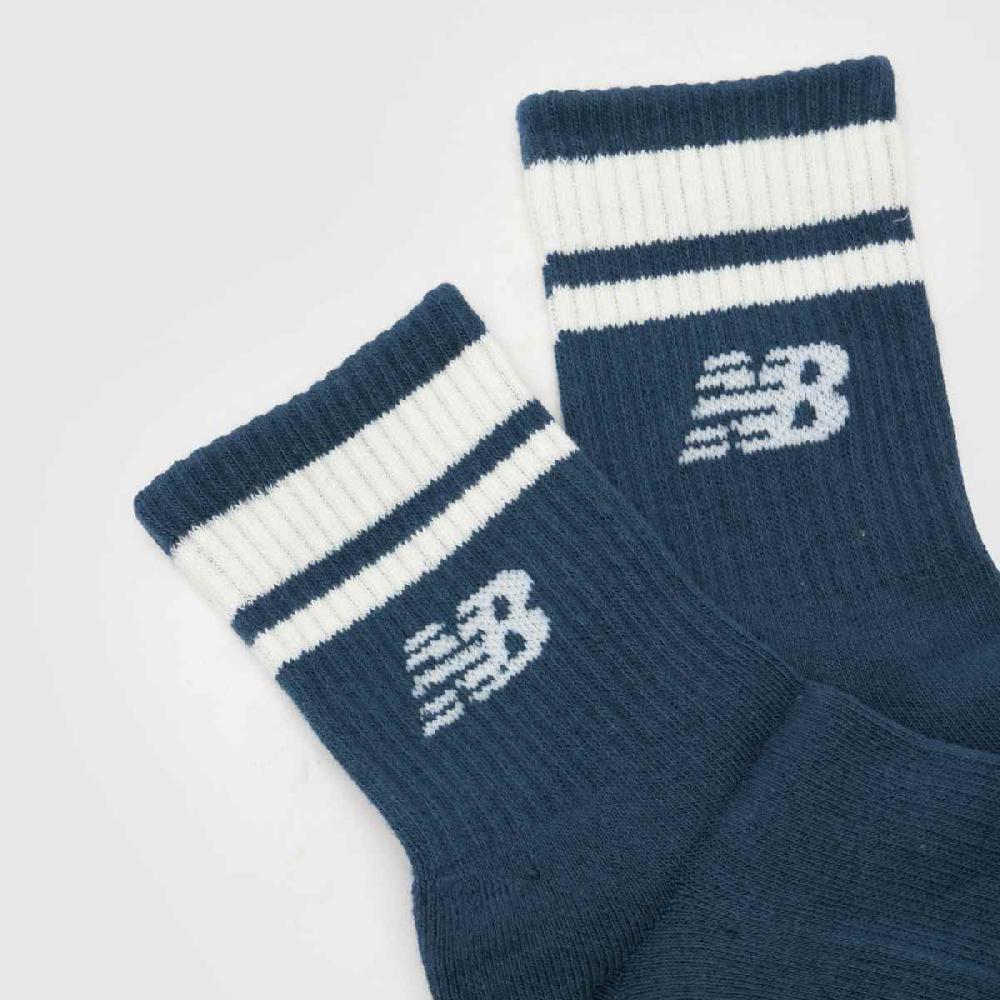 Schuh New Balance Kids Striped Midcalf Sock 3 Pk In Multi