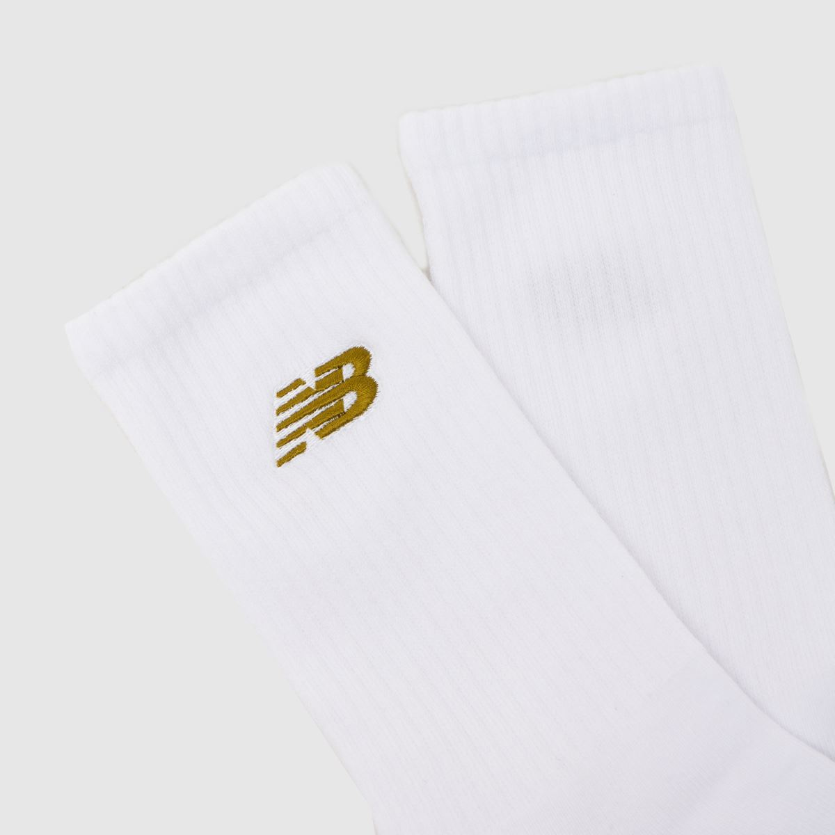 Schuh New Balance Mid Calf Embroidered Socks 6PK In White Multi