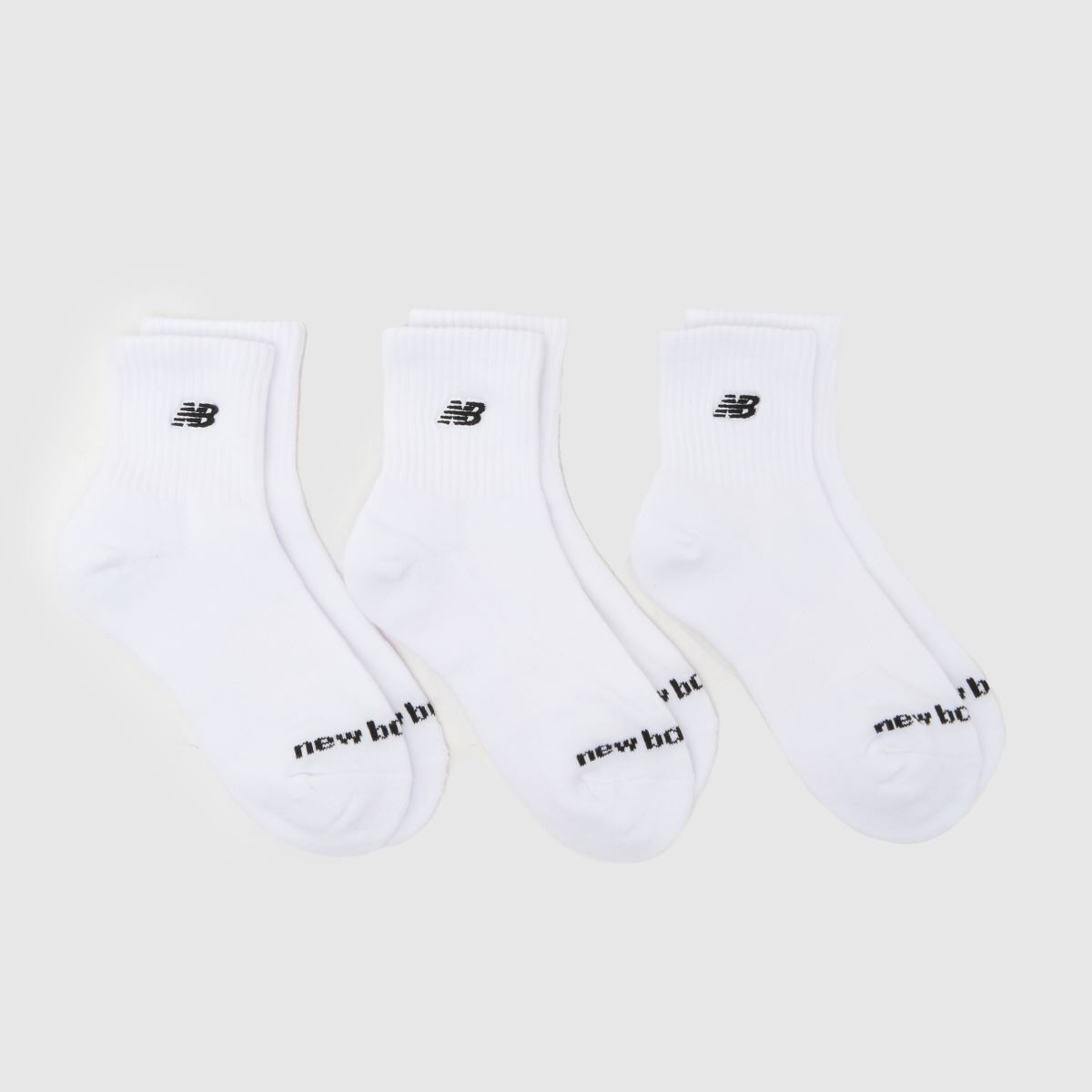schuh New Balance Patch Logo Ankle Socks 3PK in White