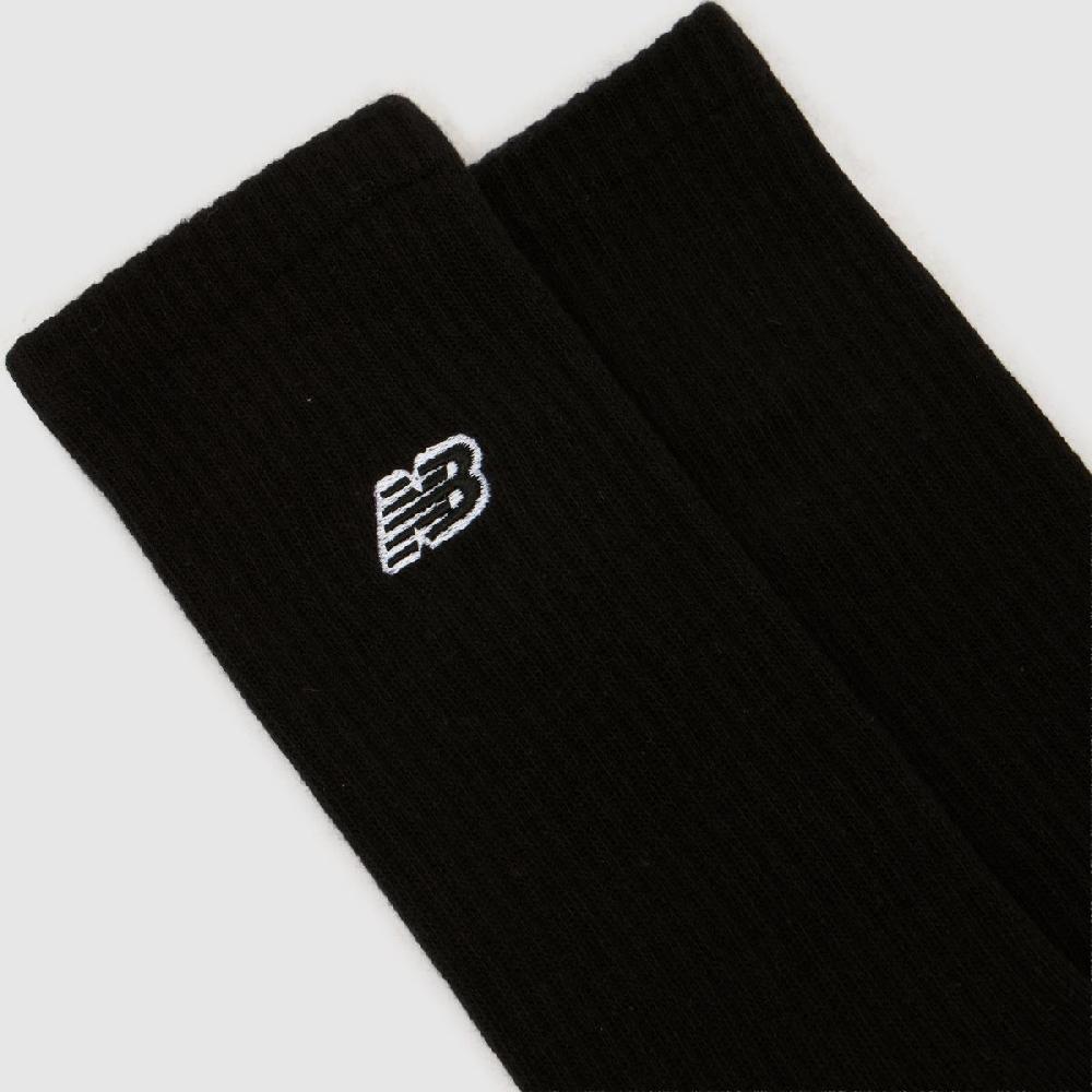 Schuh New Balance Patch Logo Crew Socks 3 Pack In Black