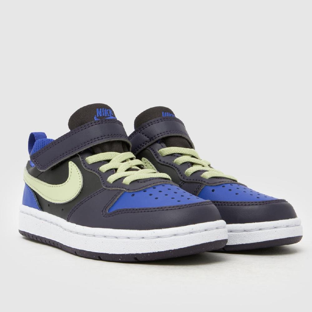 Schuh Nike Court Borough Low Boys Junior In Black Multi