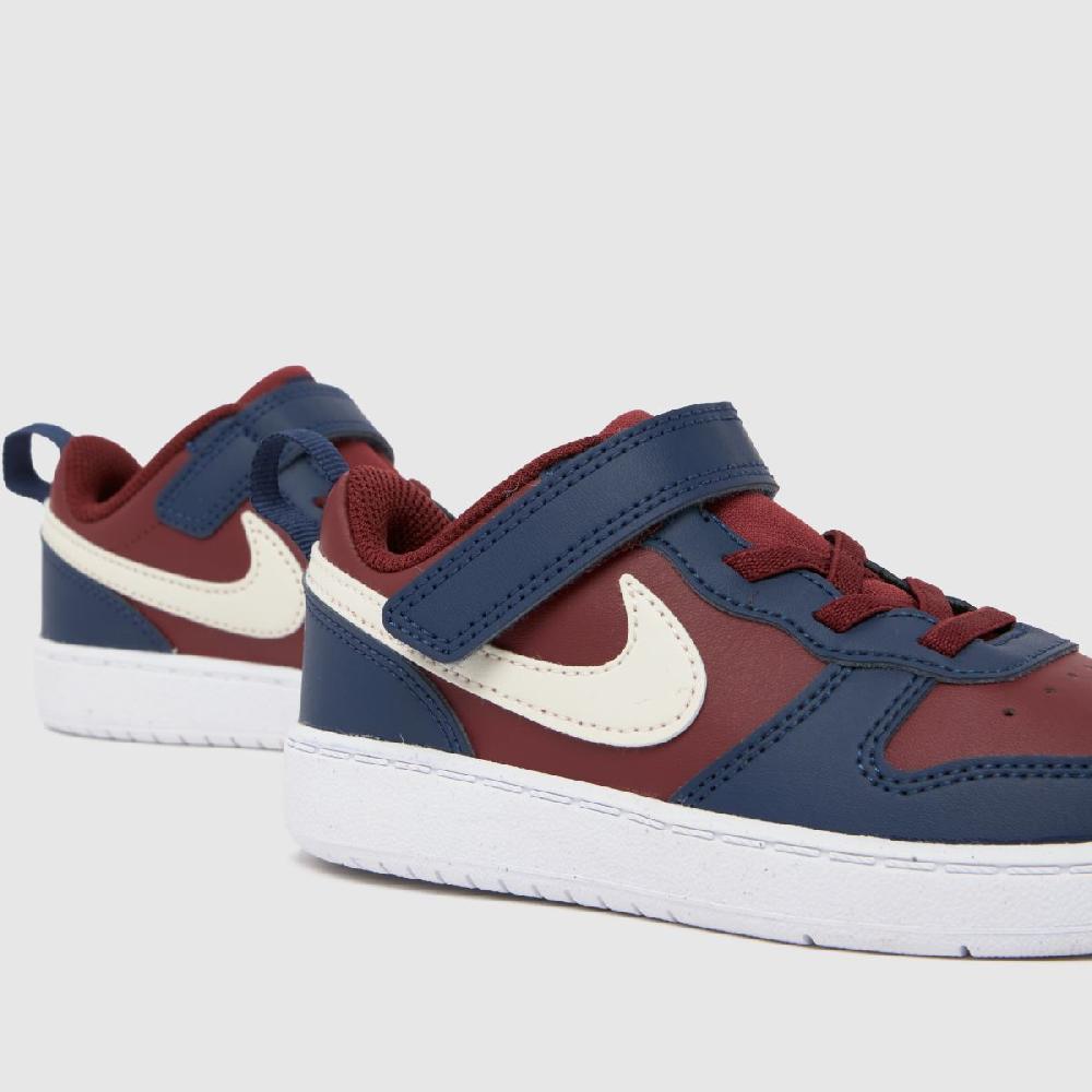 Schuh Nike Court Borough Low Boys Toddler In Burgundy