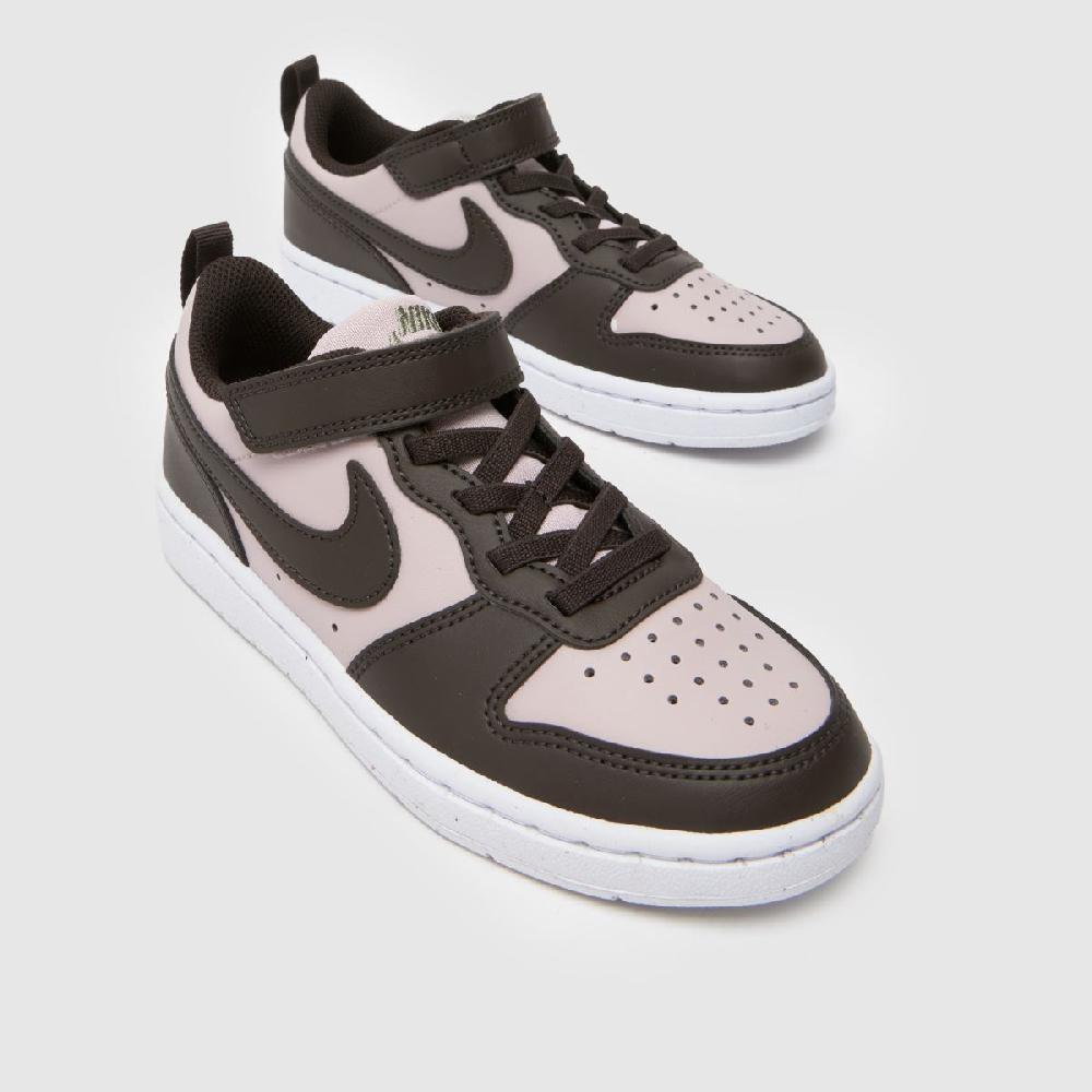 Schuh Nike Court Borough Low Girls Junior In Brown Multi