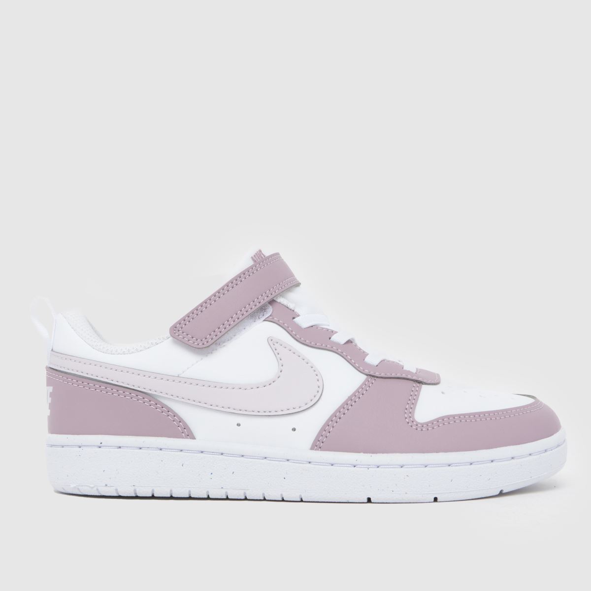 schuh Nike Court Borough Low Girls Junior in White & Purple