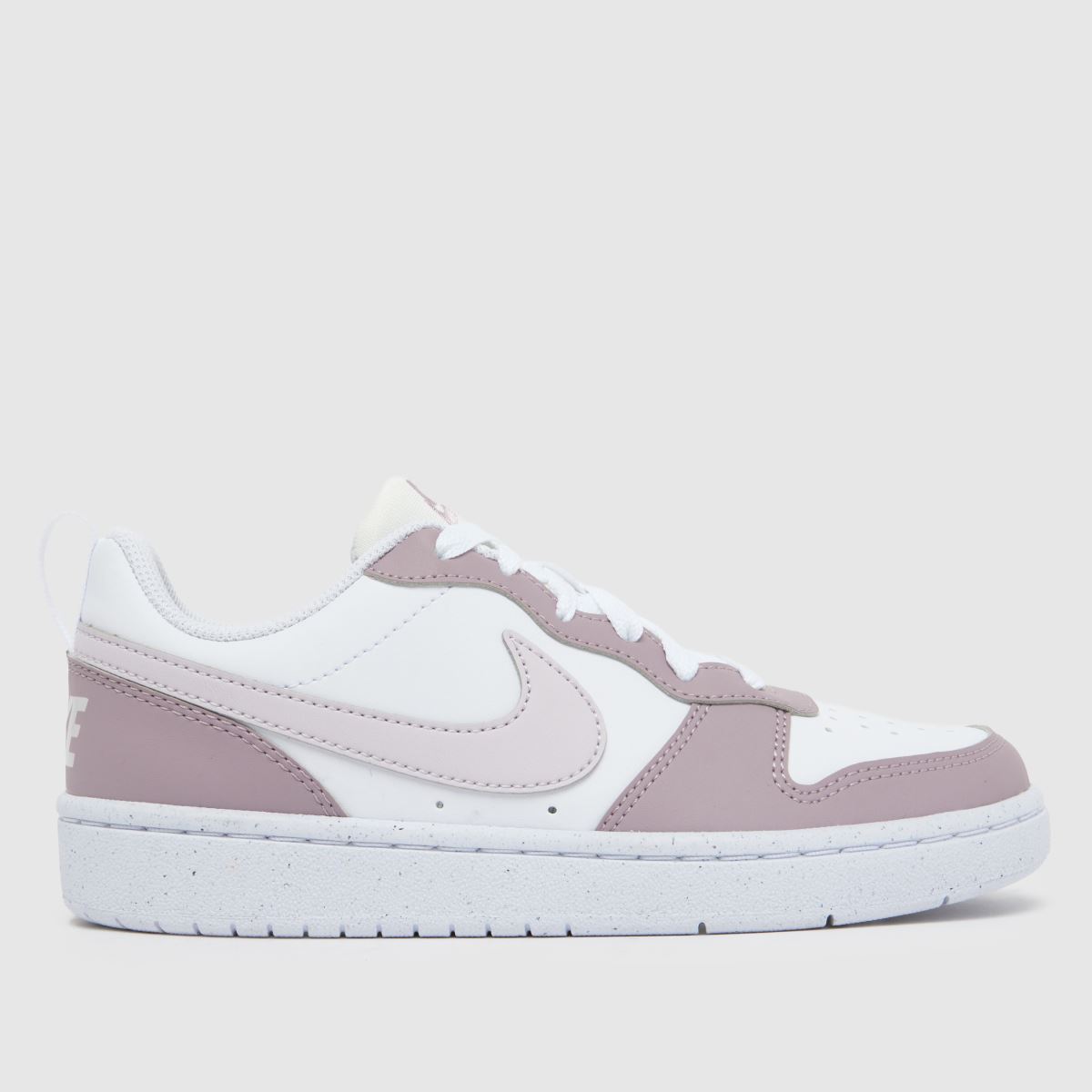 schuh Nike Court Borough Low Girls Youth in White & Purple