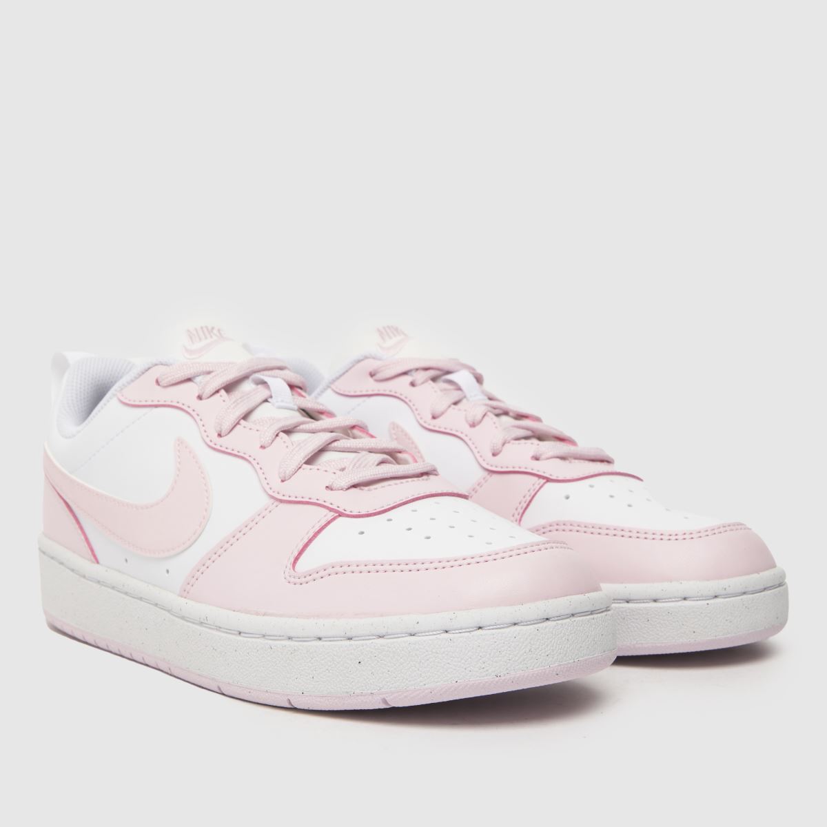 Schuh Nike Court Borough Low Recraft Girls Youth In White & Pink