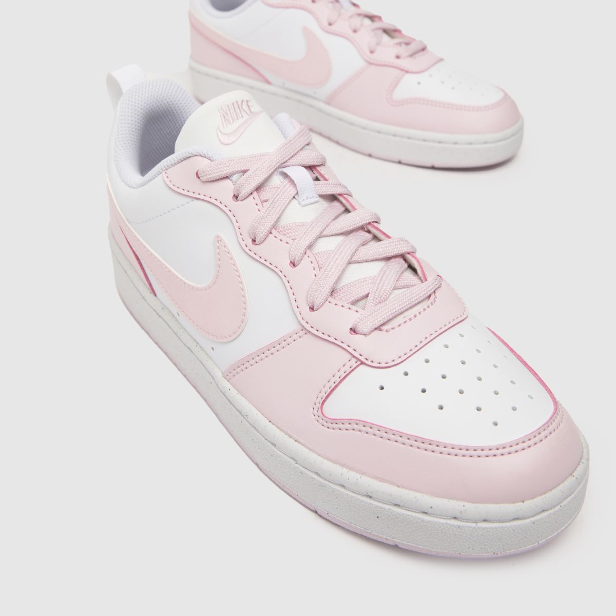 Schuh Nike Court Borough Low Recraft Girls Youth In White & Pink
