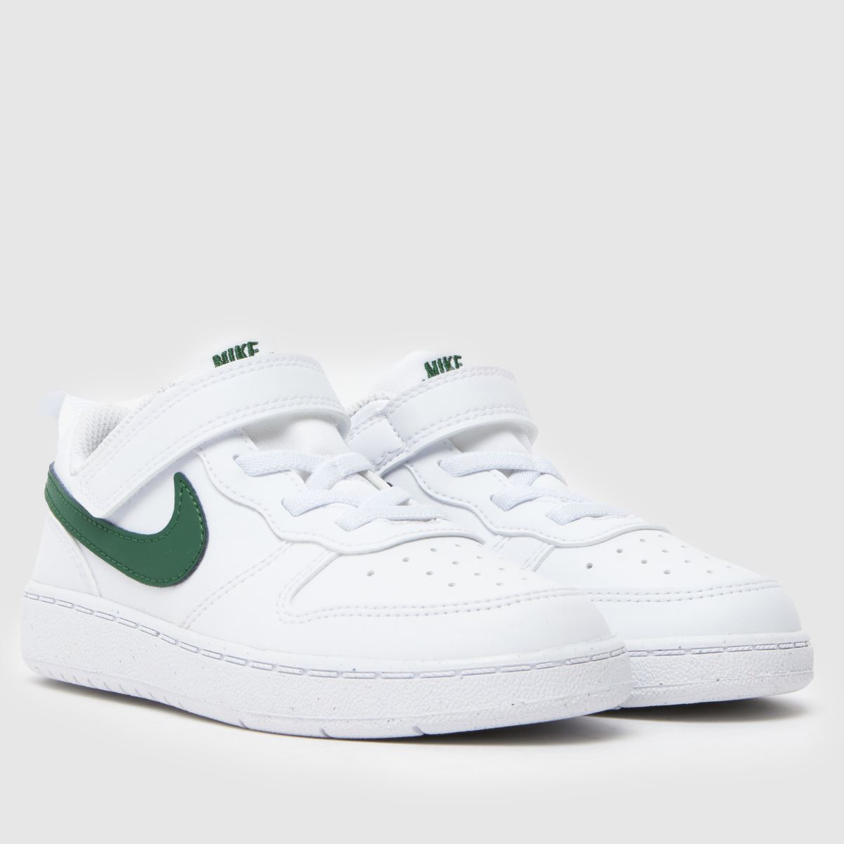 Schuh Nike Court Borough Low Recraft Toddler In White & Green