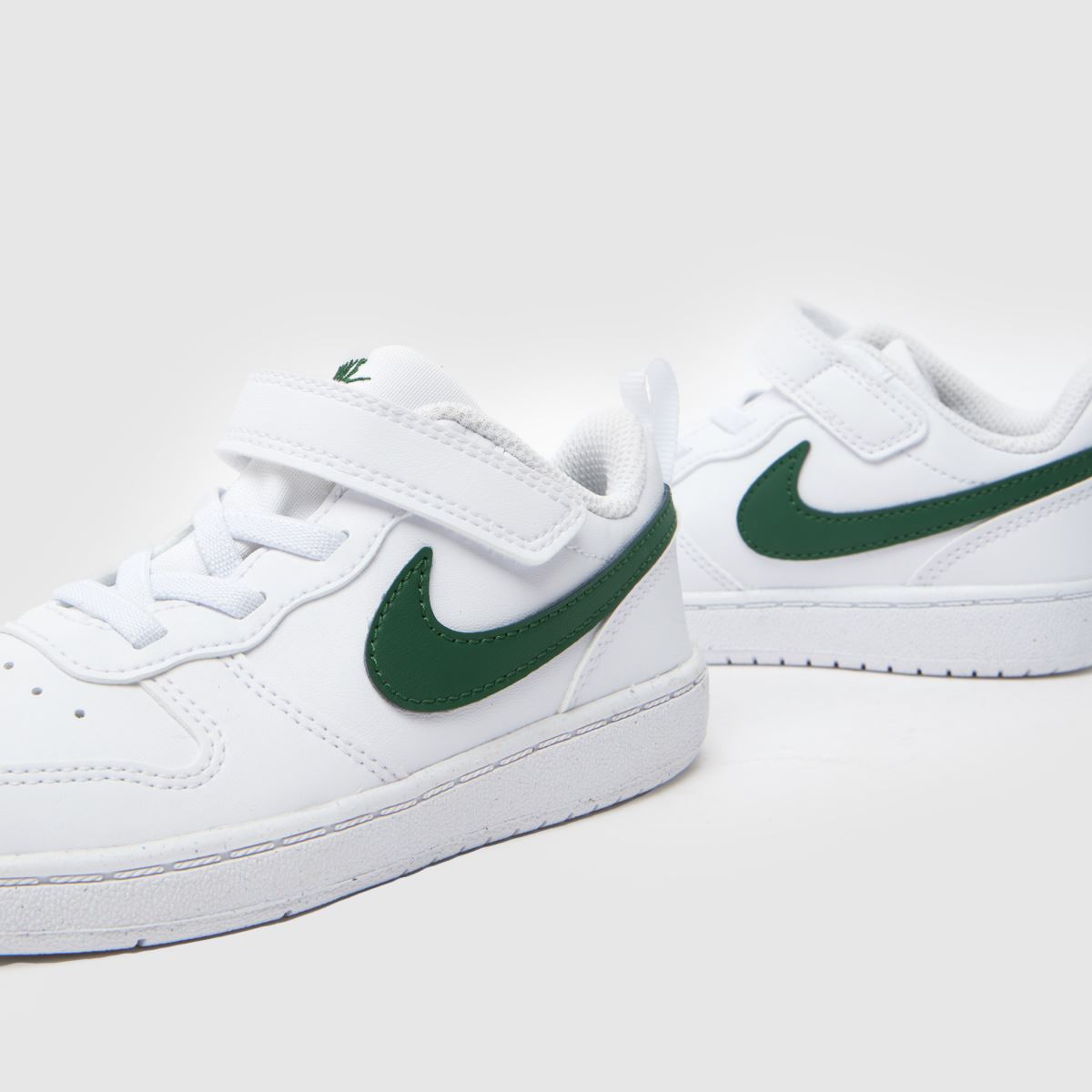 Schuh Nike Court Borough Low Recraft Toddler In White & Green