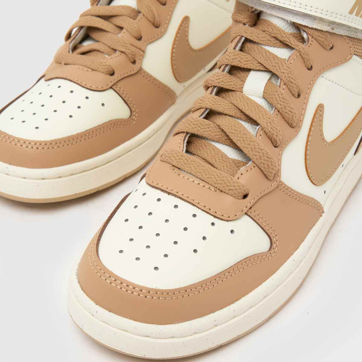 Schuh Nike Court Borough Mid 2 Girls Youth In Beige Multi
