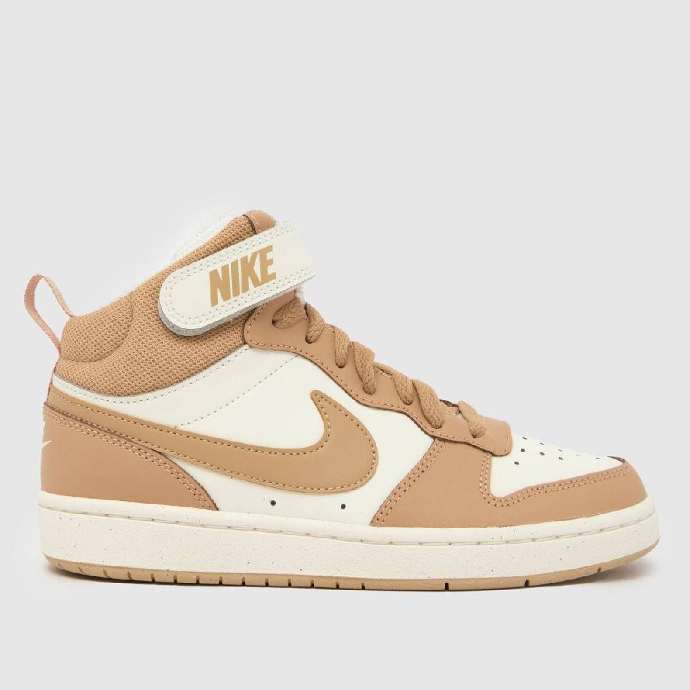 schuh Nike Court Borough Mid 2 Girls Youth in Beige Multi