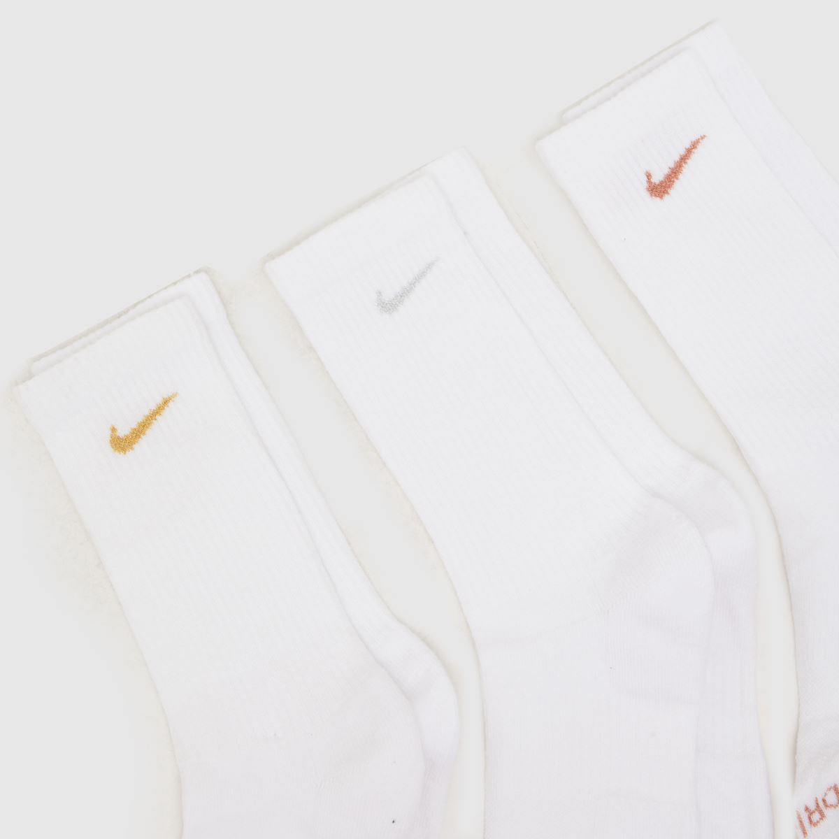 Schuh Nike Everyday Plus Crew Socks 3PK In White Multi