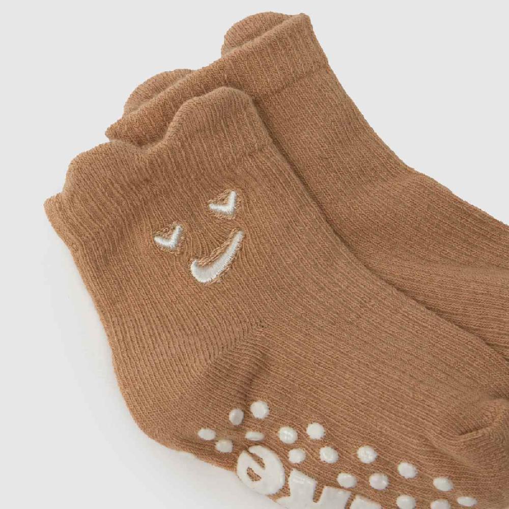 Schuh Nike Infant Cozy Ribbed Socks 3 Pk In Brown Multi