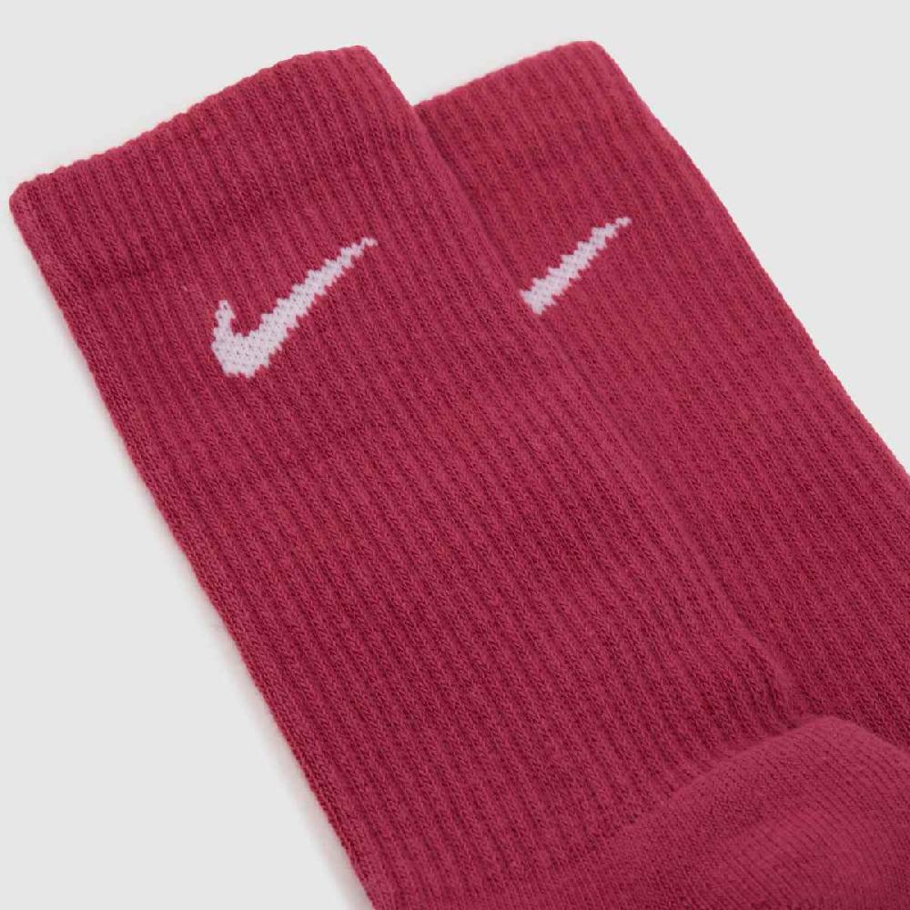 Schuh Nike Kids Everyday Crew Socks 3PK In Pink Multi