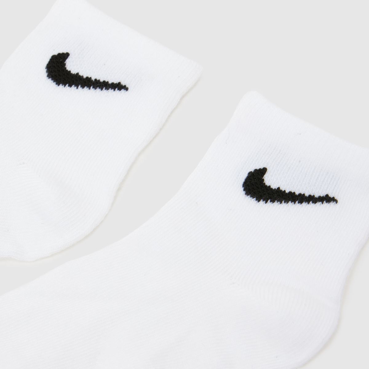 Schuh Nike Kids Quarter Socks 6 Pack In Black & White