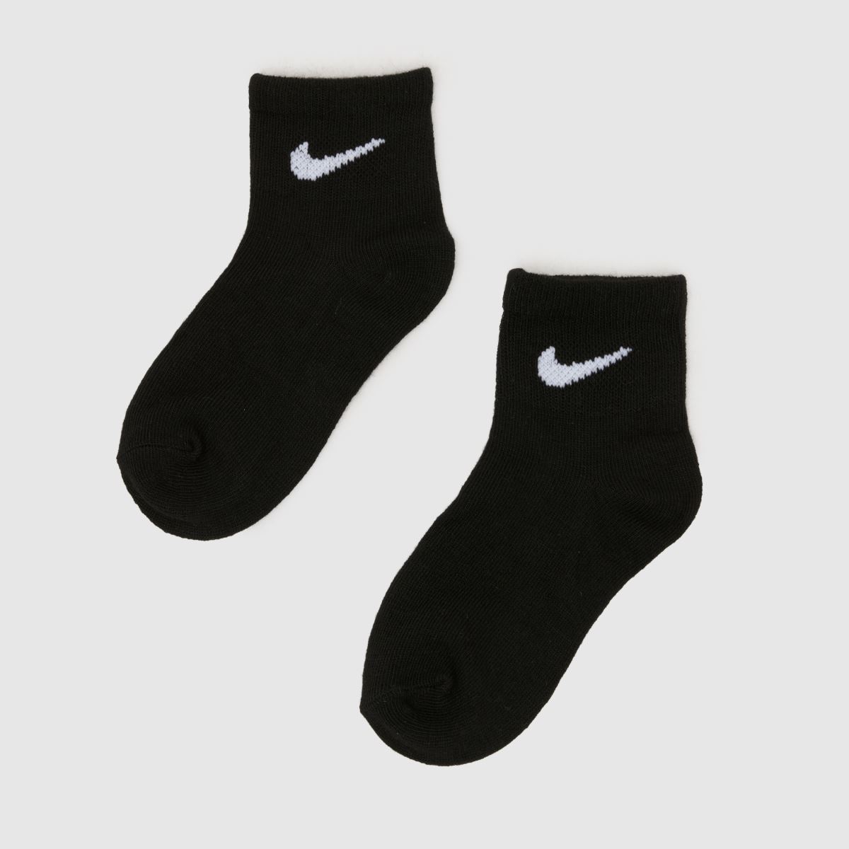 Schuh Nike Kids Quarter Socks 6 Pack In Black & White