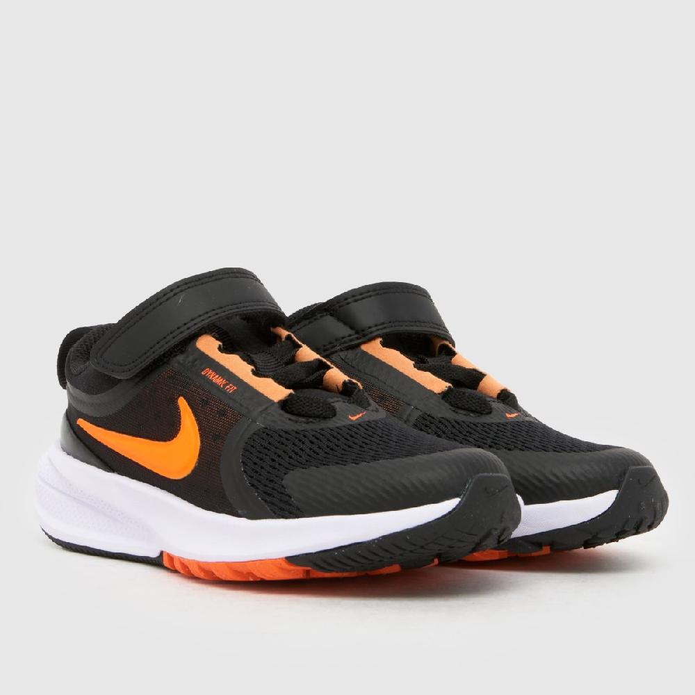 Schuh Nike Star Runner 5 Boys Junior In Black & Orange