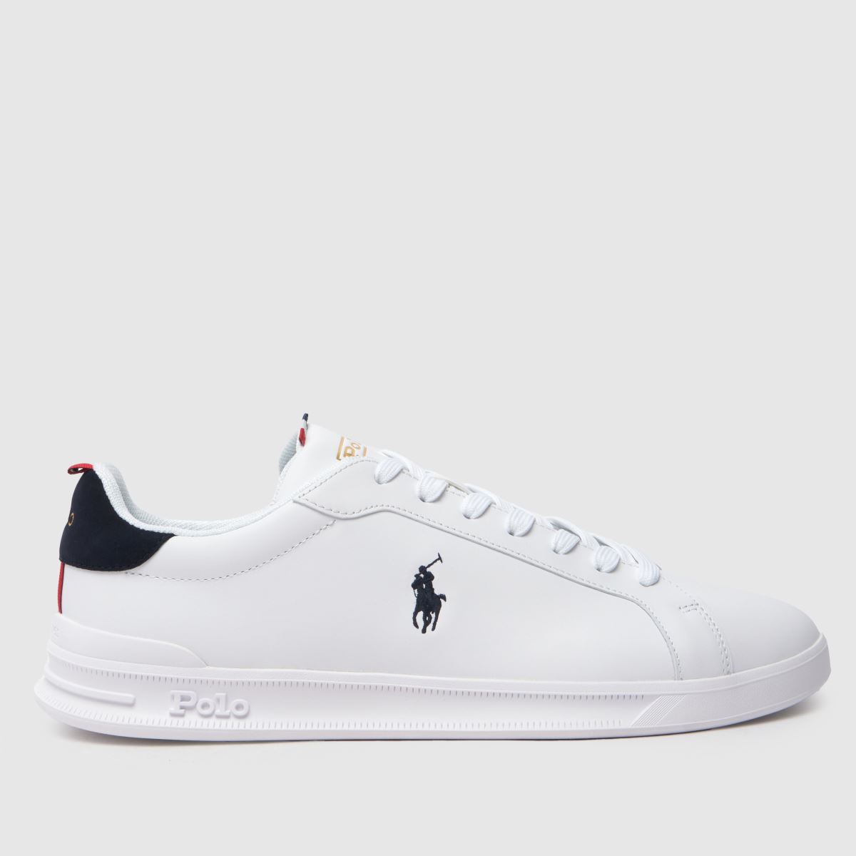schuh Polo Ralph Lauren Heritage Court in White & Navy