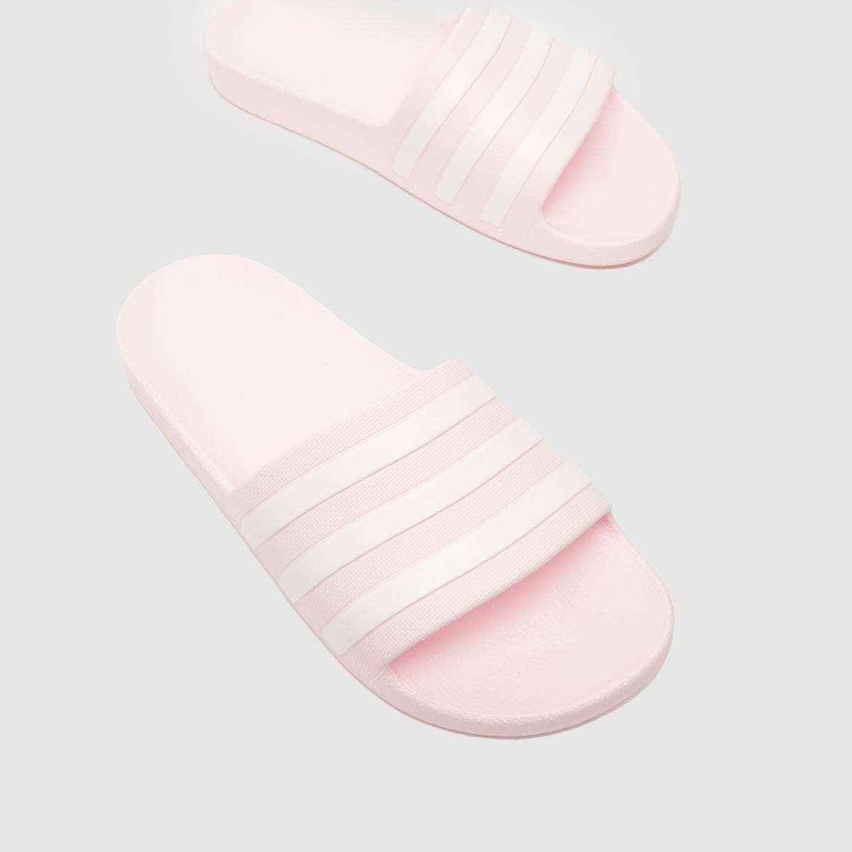 Schuh Adidas Adilette Aqua In White & Pink