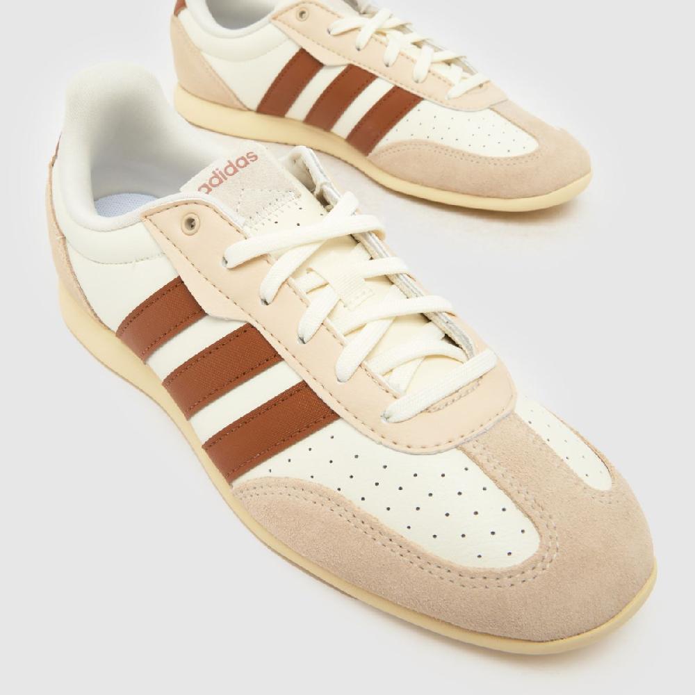 Schuh Adidas Barreda Lo In White & Brown