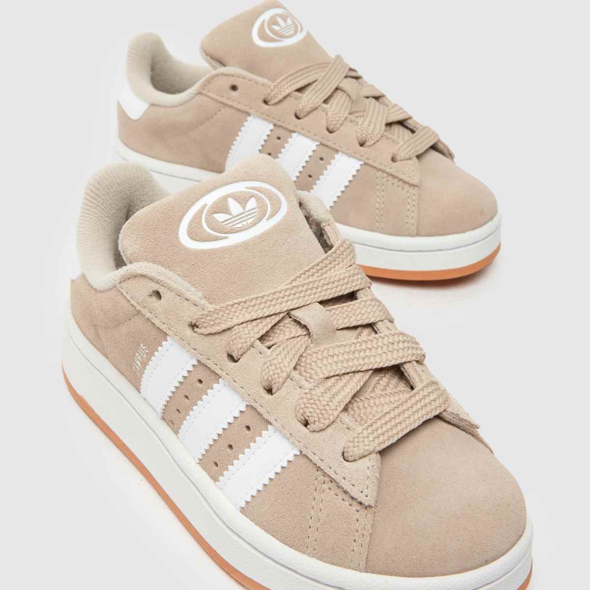 Schuh Adidas Campus 00s Junior In White & Beige