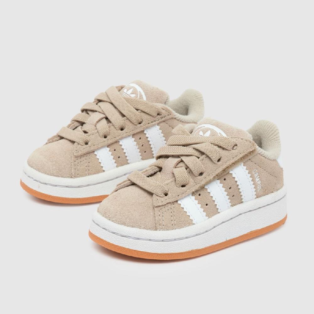 Schuh Adidas Campus 00s Toddler In White & Beige